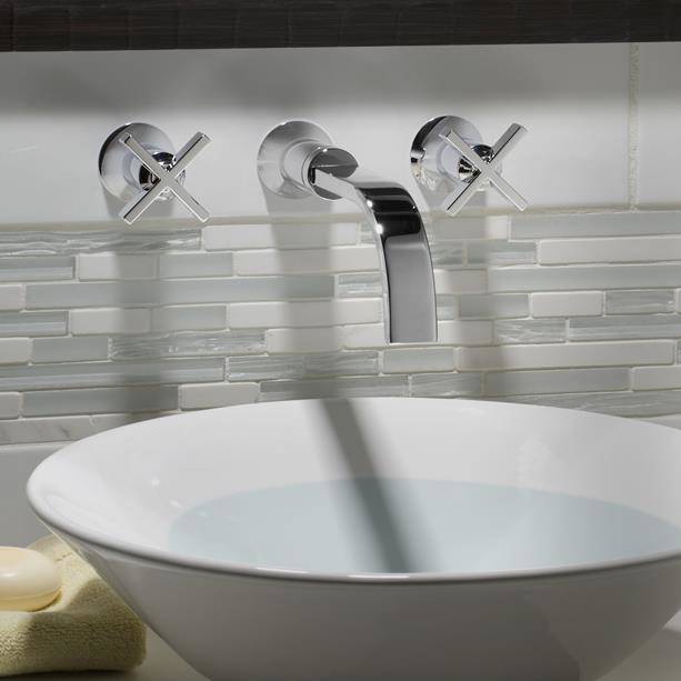 wall mounted bathroom faucet