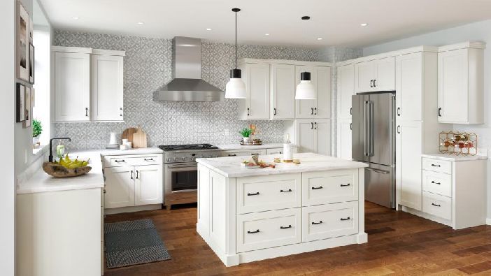 white kitchen cabinets